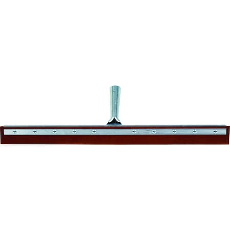 Pferd 24" Floor Squeegee - Straight - Standard Duty, Red Gum Blade 89472